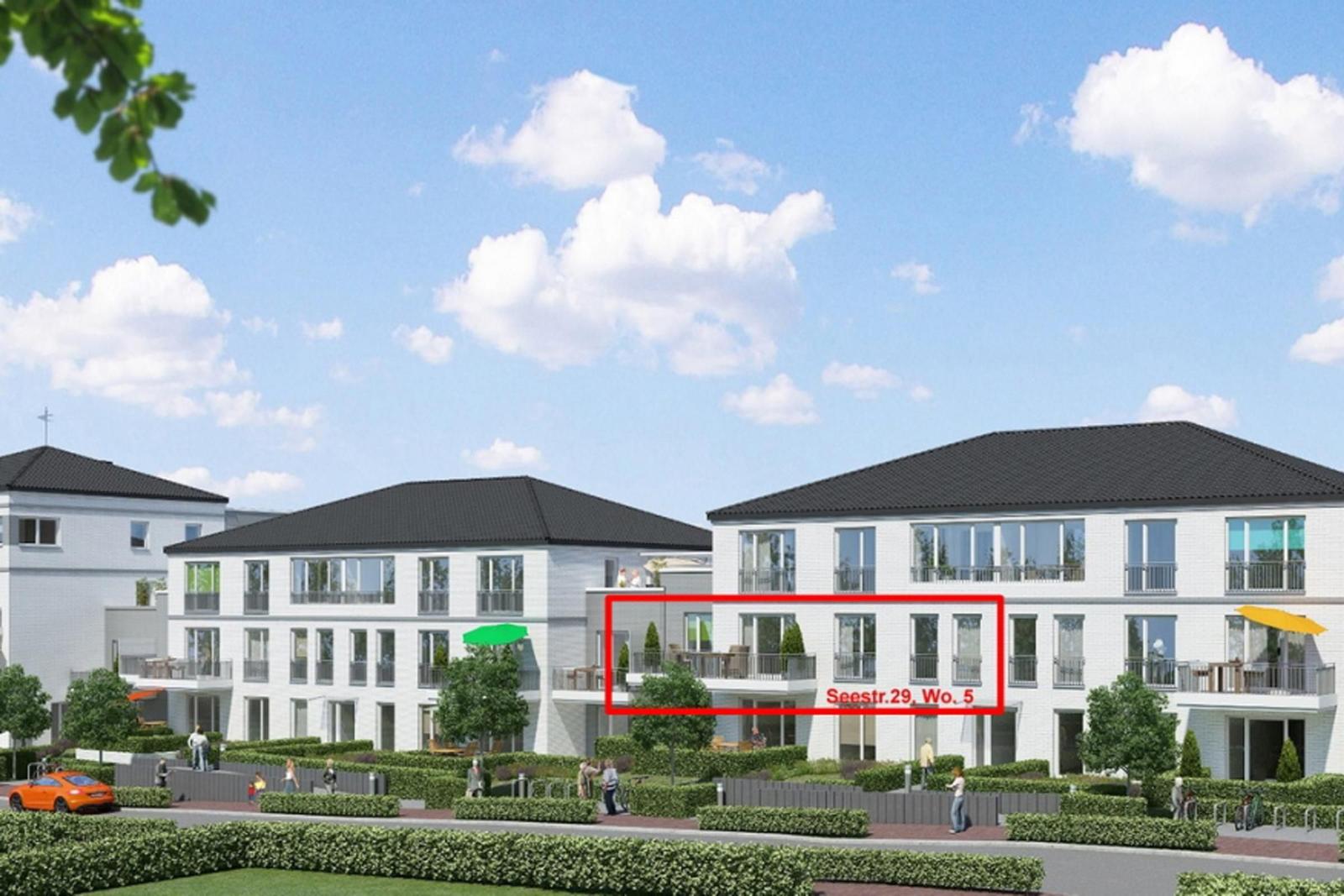 Lageplan von Seestraße 29 mit markiertem Wohnhaus B und Umgebung.
