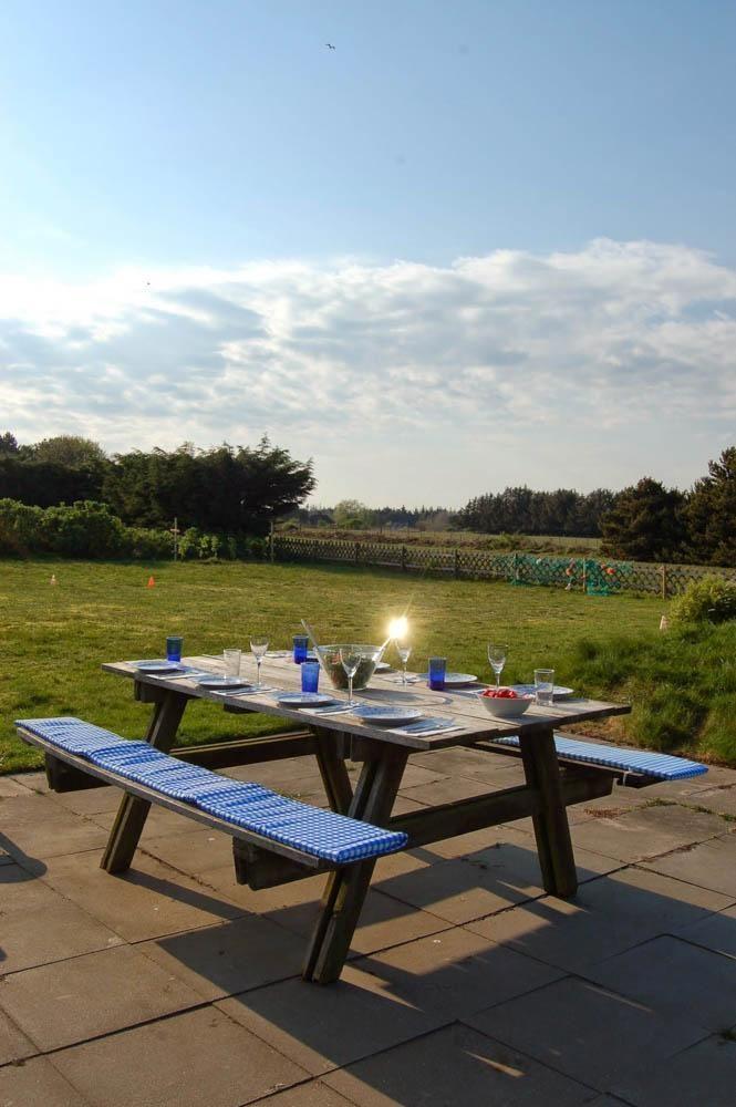 Dekorative Gartenlaube des Hüs Sanksiin in Süddorf auf Amrum