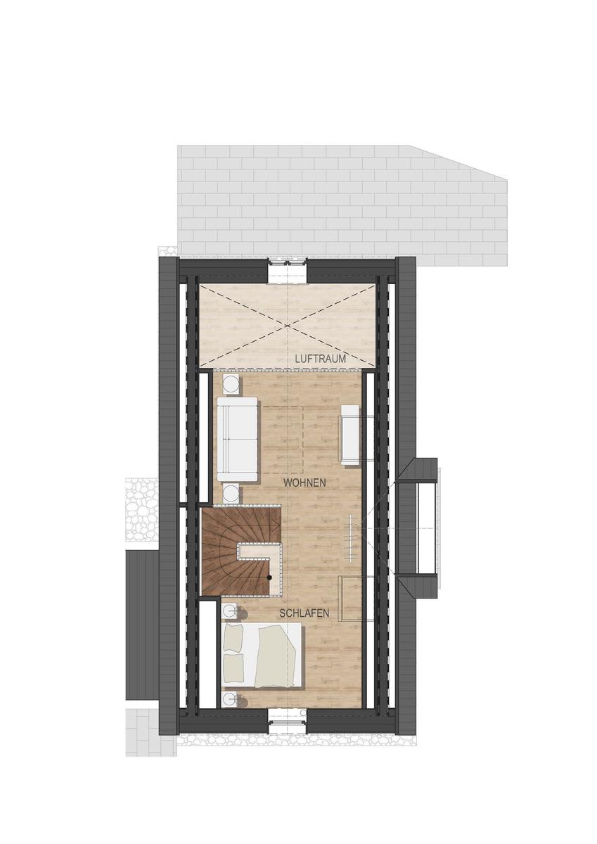 Wohnung mit Sauna, Bad, Küche und Gartenbereich für Octopus.