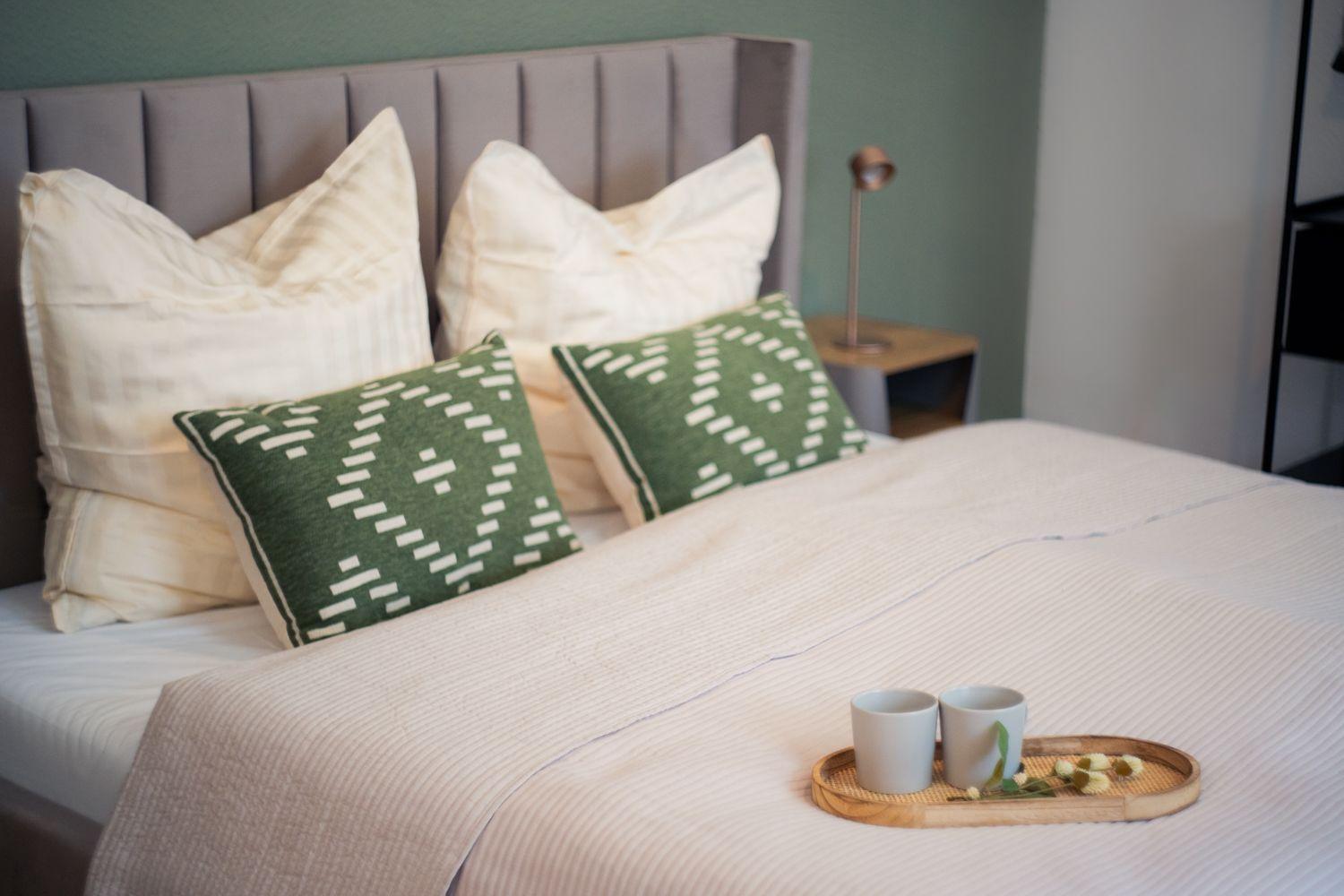 Doppelbettschlafzimmer mit Schlafsofa