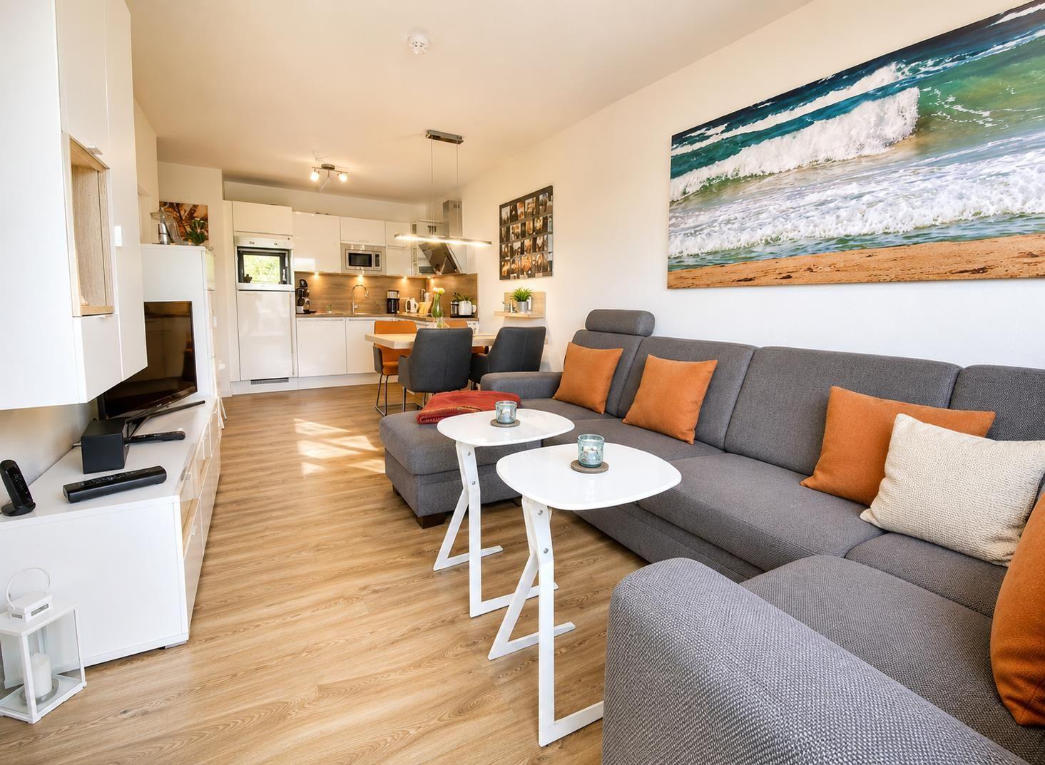 Residenz Windjammer, Dünenweg 6, Whg. 2 , mit 2 Duschbädern und Strandkorb auf Terrasse, Cuxhaven- Duhnen