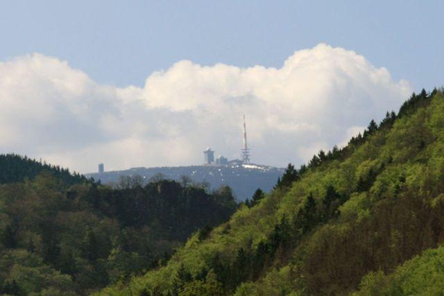 Blick zum Brocken - bei sehr schönem Wetter