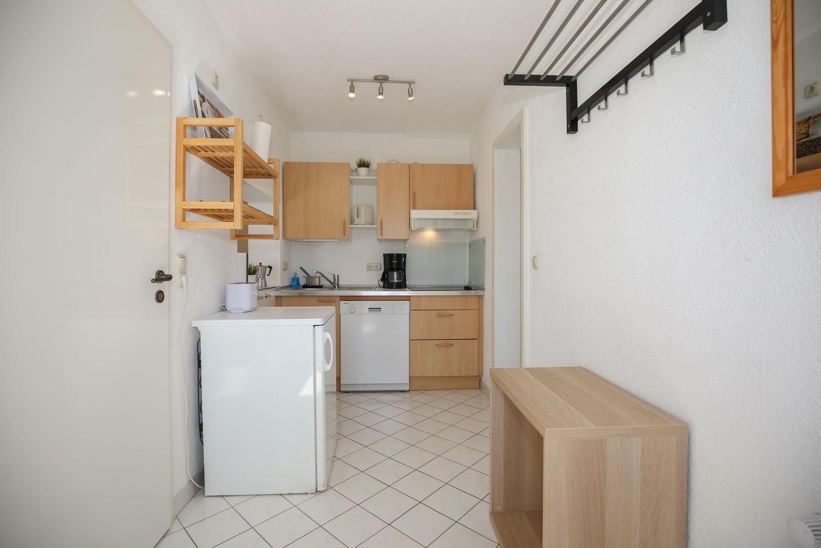 Küche mit Garderobe