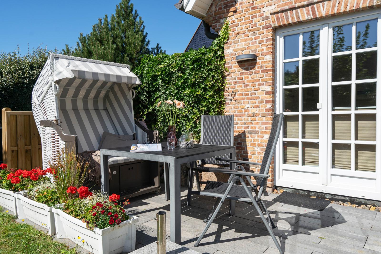 Möblierte Terrasse