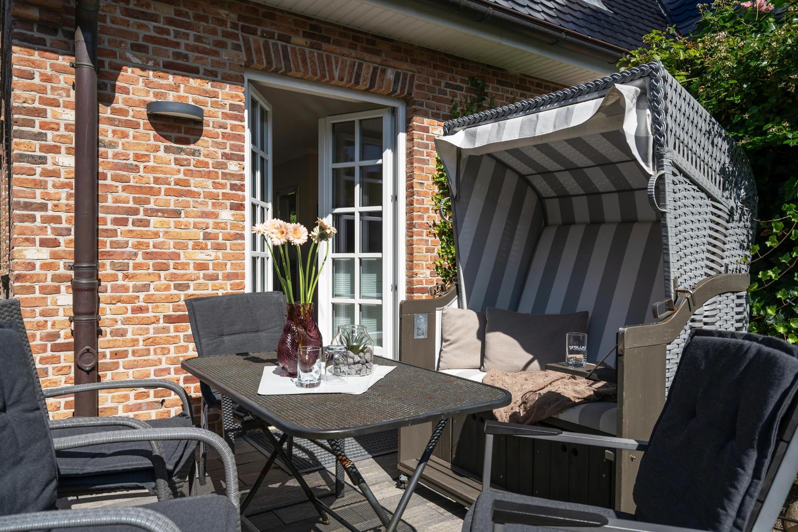 Möblierte Terrasse