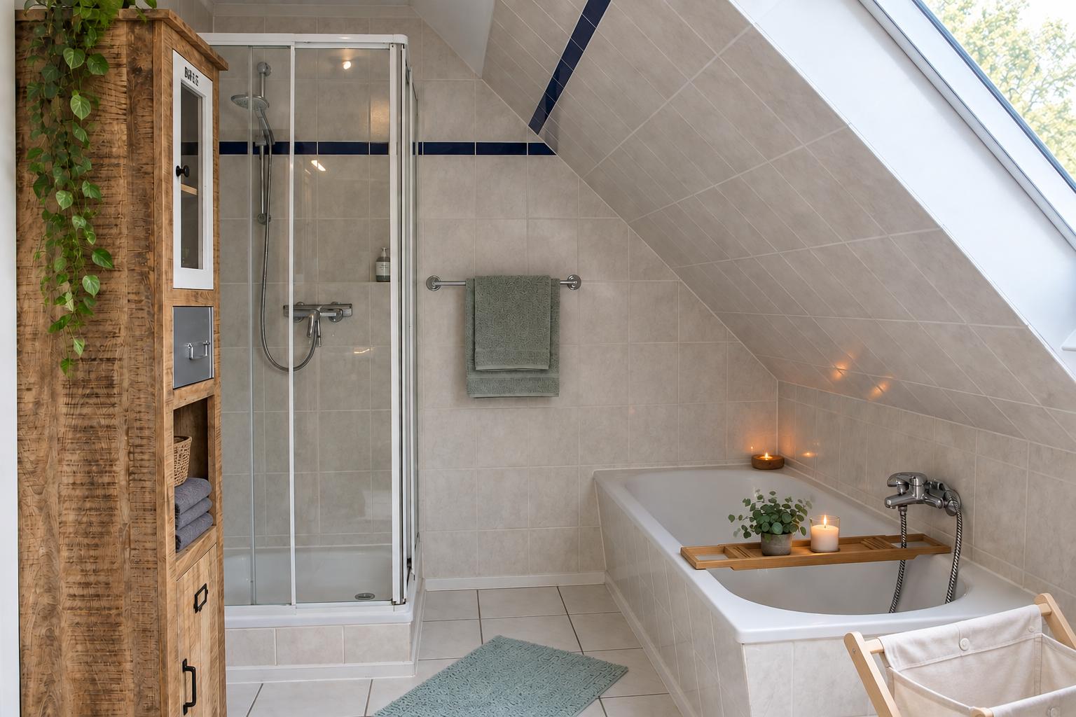 Dusche + Badewanne