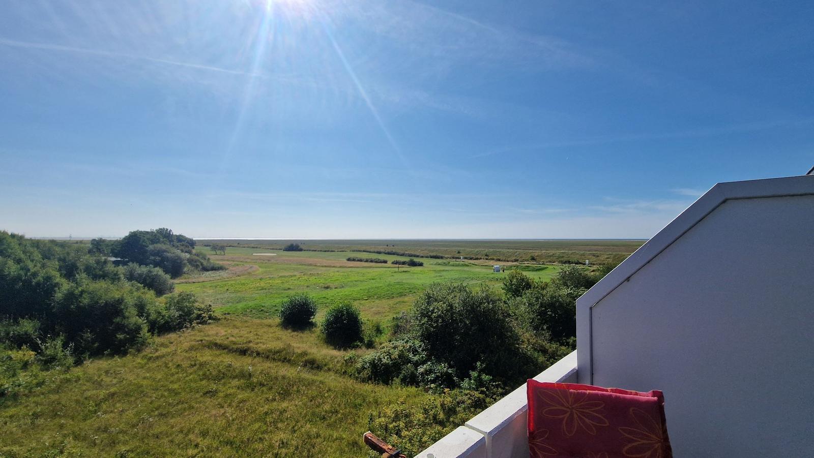 Ausblick vom Balkon...