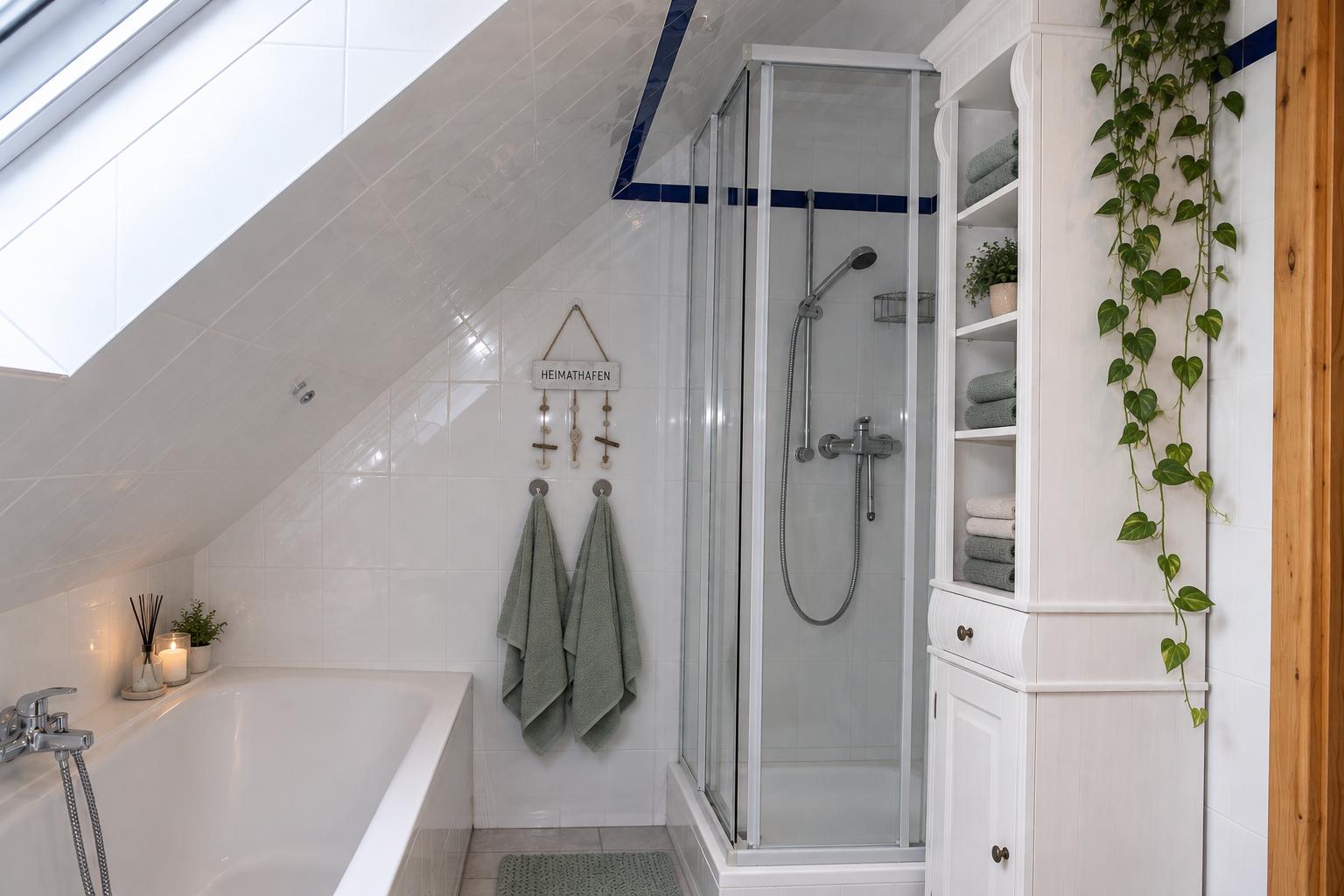 Badezimmer Badewanne + Dusche