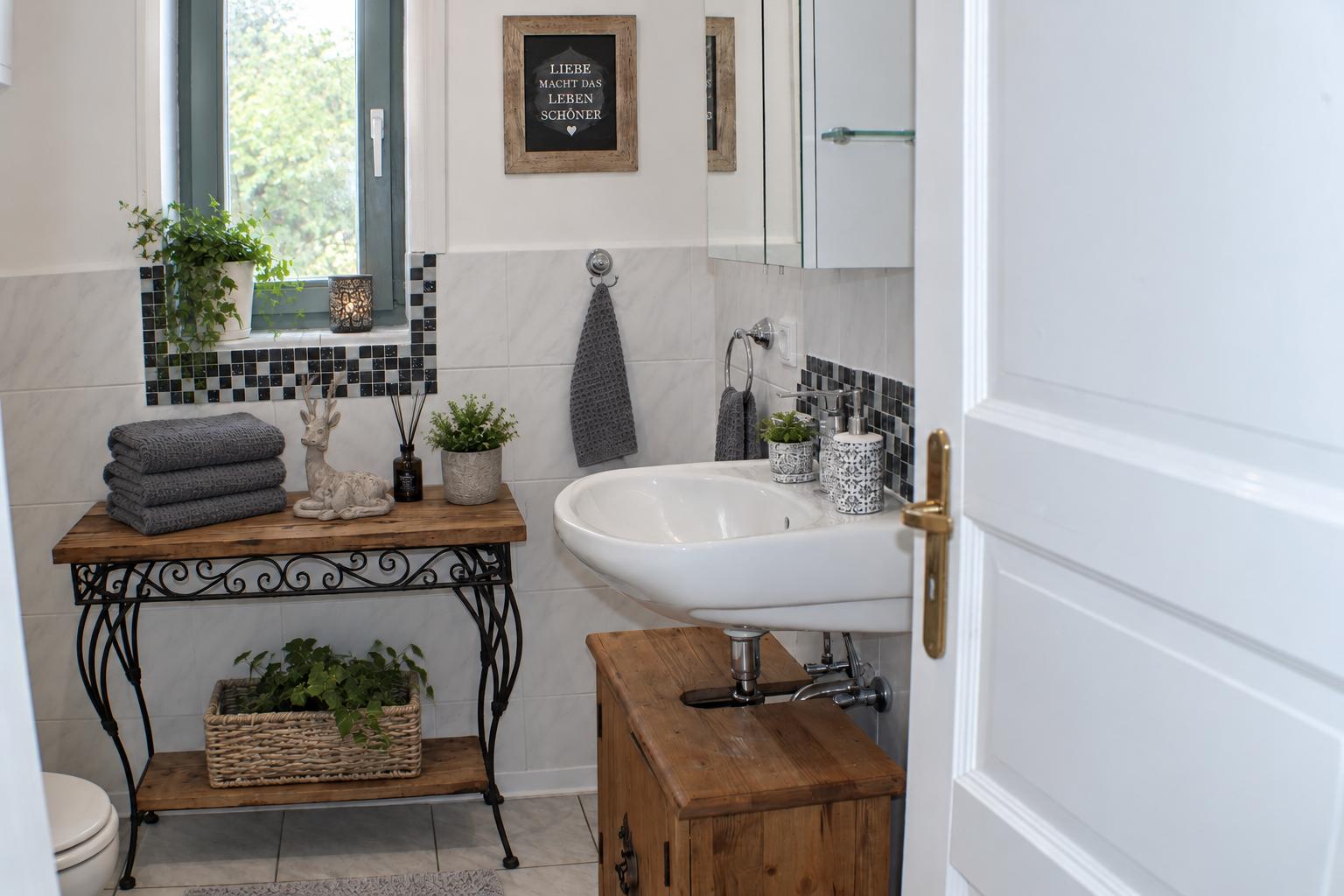 Badezimmer mit Dusche