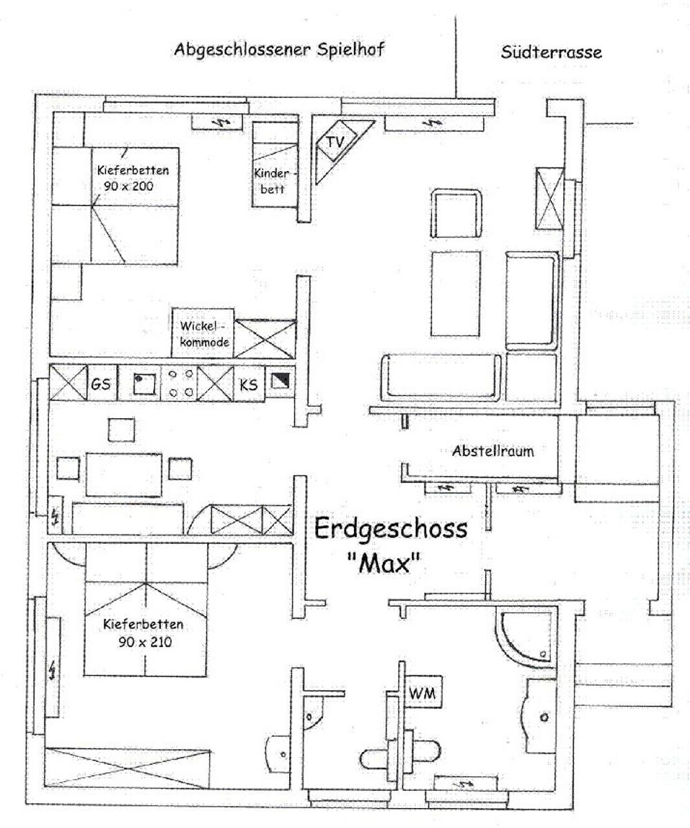 Große Rasenfläche