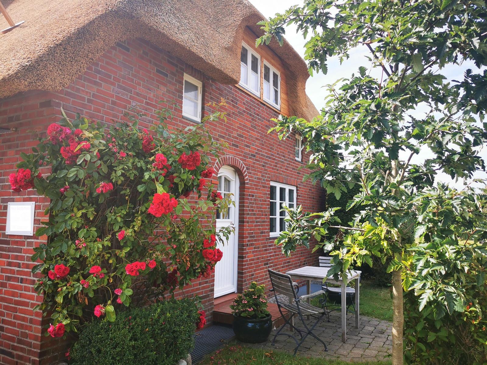 Übersichtsplan einer Wohnung mit Schlafzimmer, Wohnbereich und Küche.