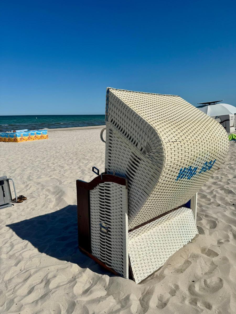 Strandkorb am Strand
