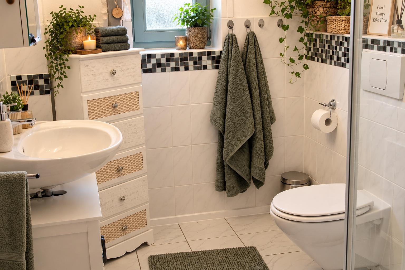 Badezimmer mit Dusche