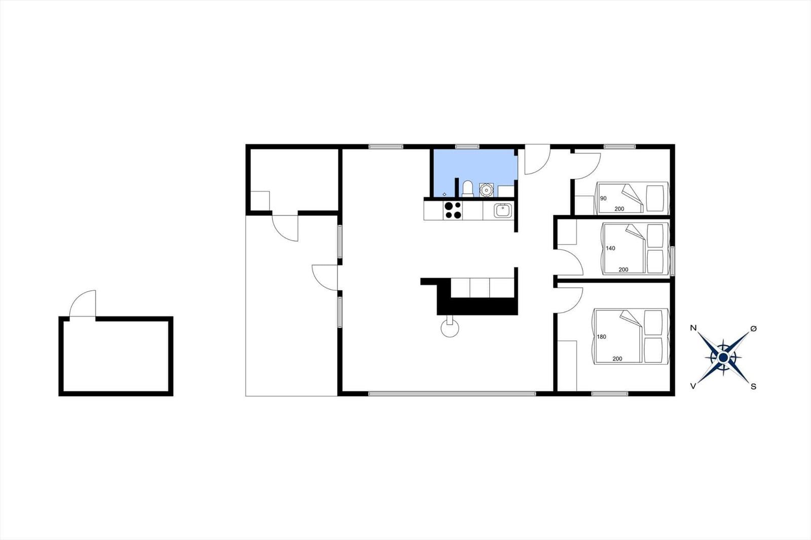 Seawalk with sea view and interior with fireplace and terrace.