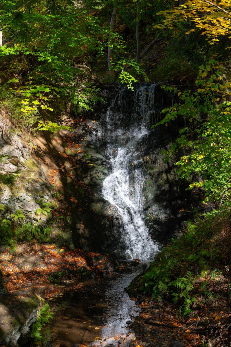 Wasserfall am neuen Teich