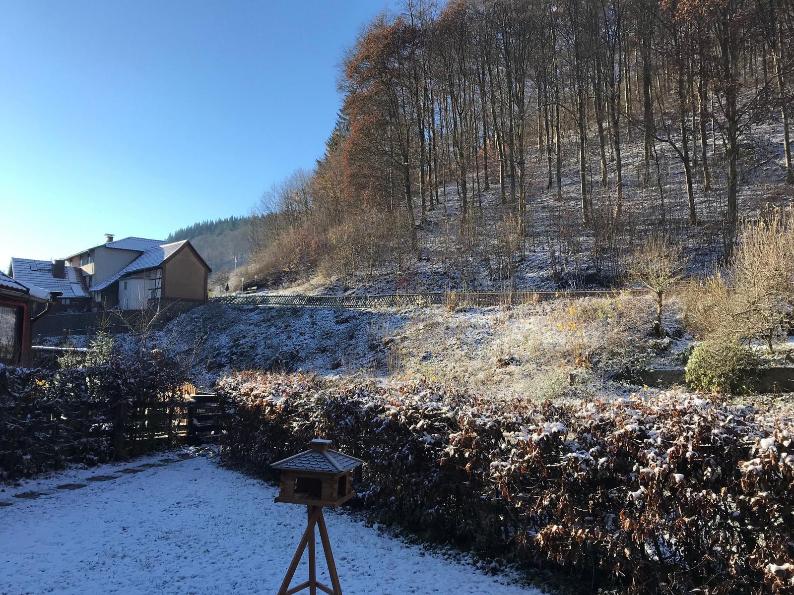 Terrassenblick im Winter