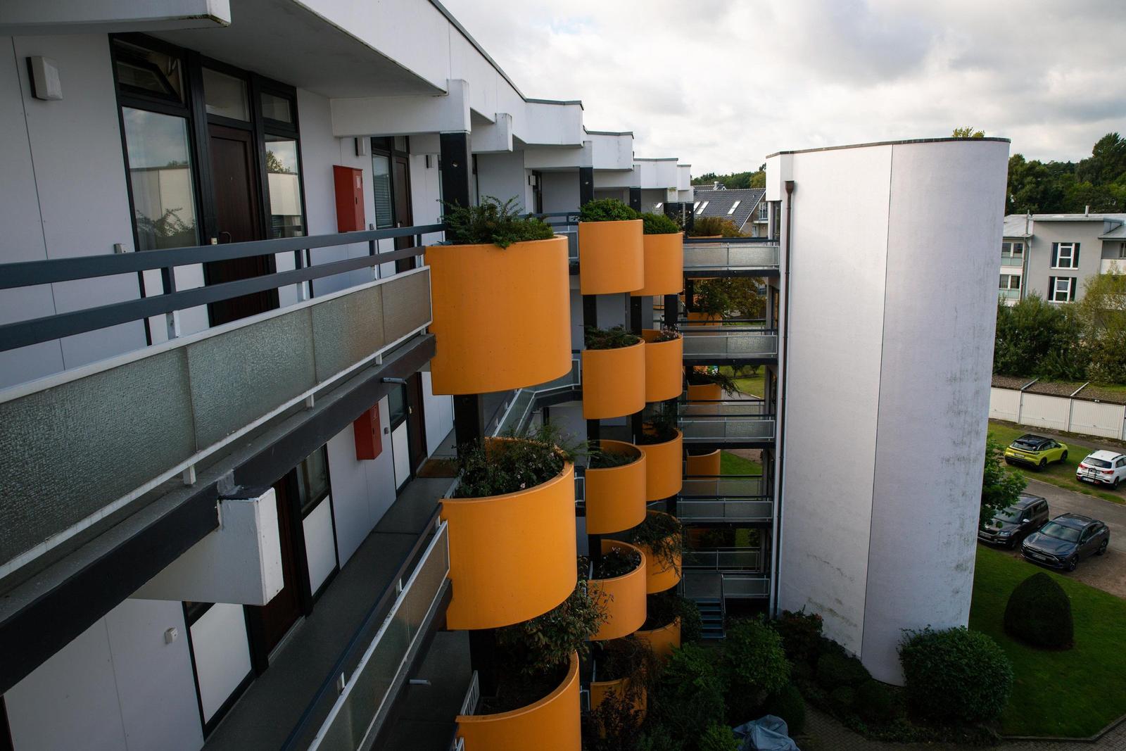 Balkonansicht eines modernen Gebäudes