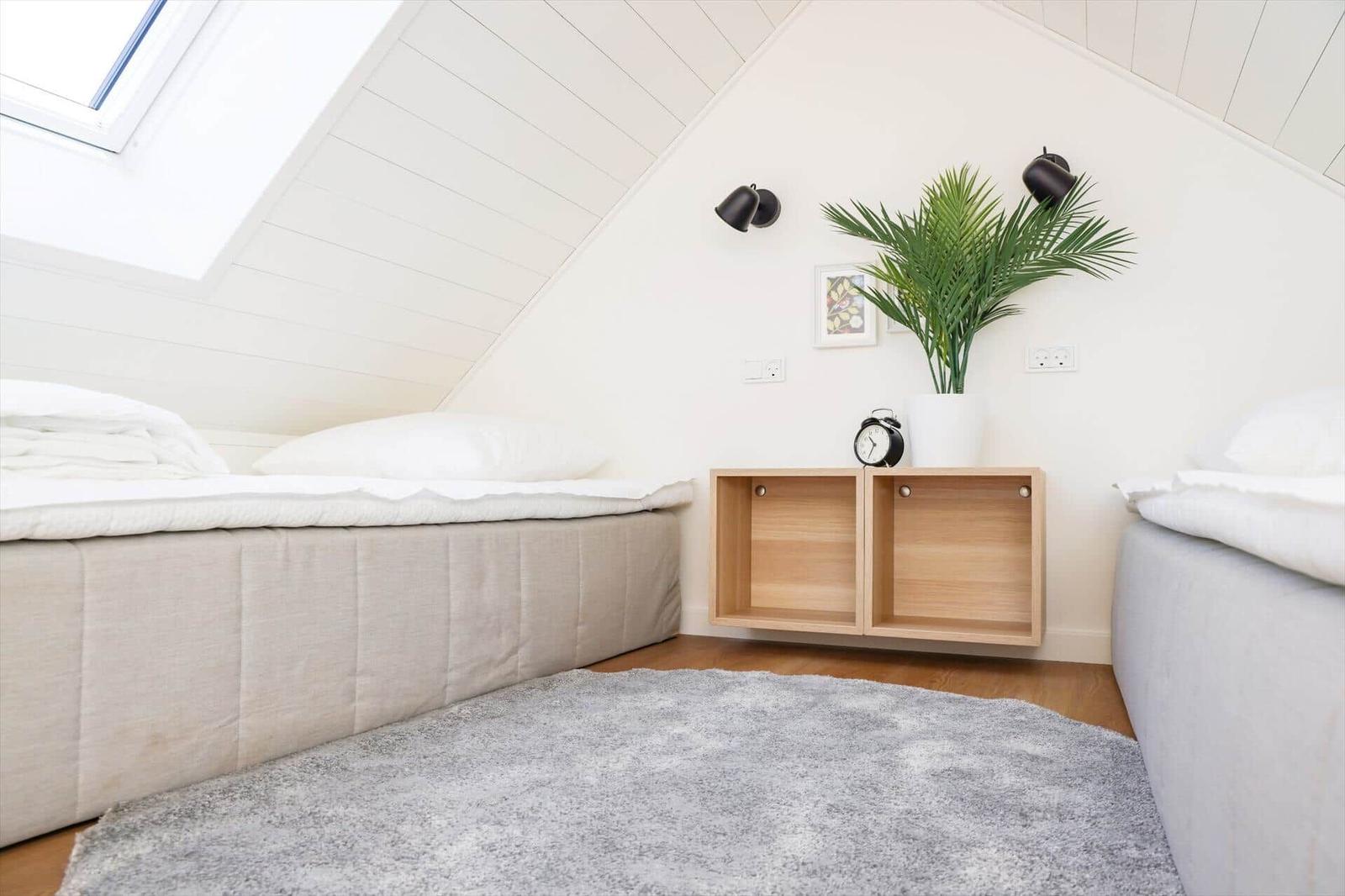 Two-room apartment with bathroom and kitchen