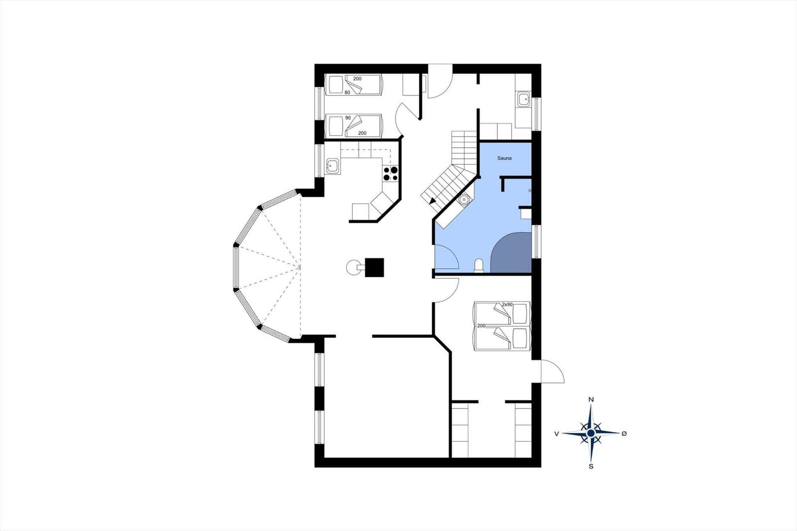 Wohnung mit drei Schlafzimmern und zentraler Dachterrasse