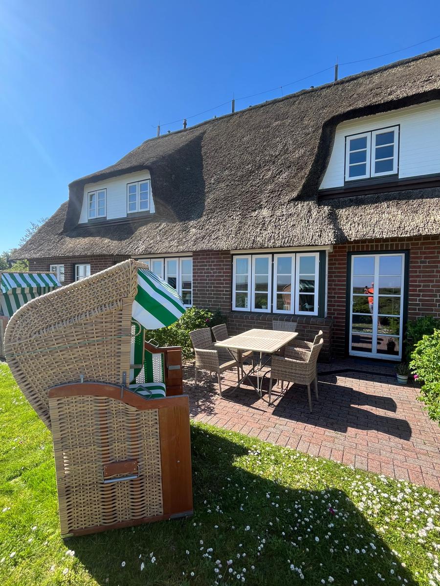 Terrasse mit Standkorb