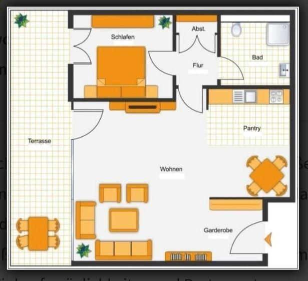 Fassade eines Gebäudes mit Café, Weinladen und Manufaktur. Vorhof mit Pavillon und Bäumen.
