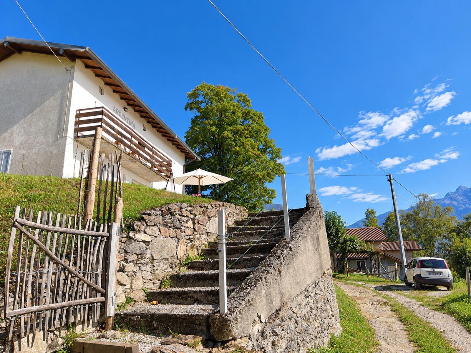 Treppenaufgang zum Haus