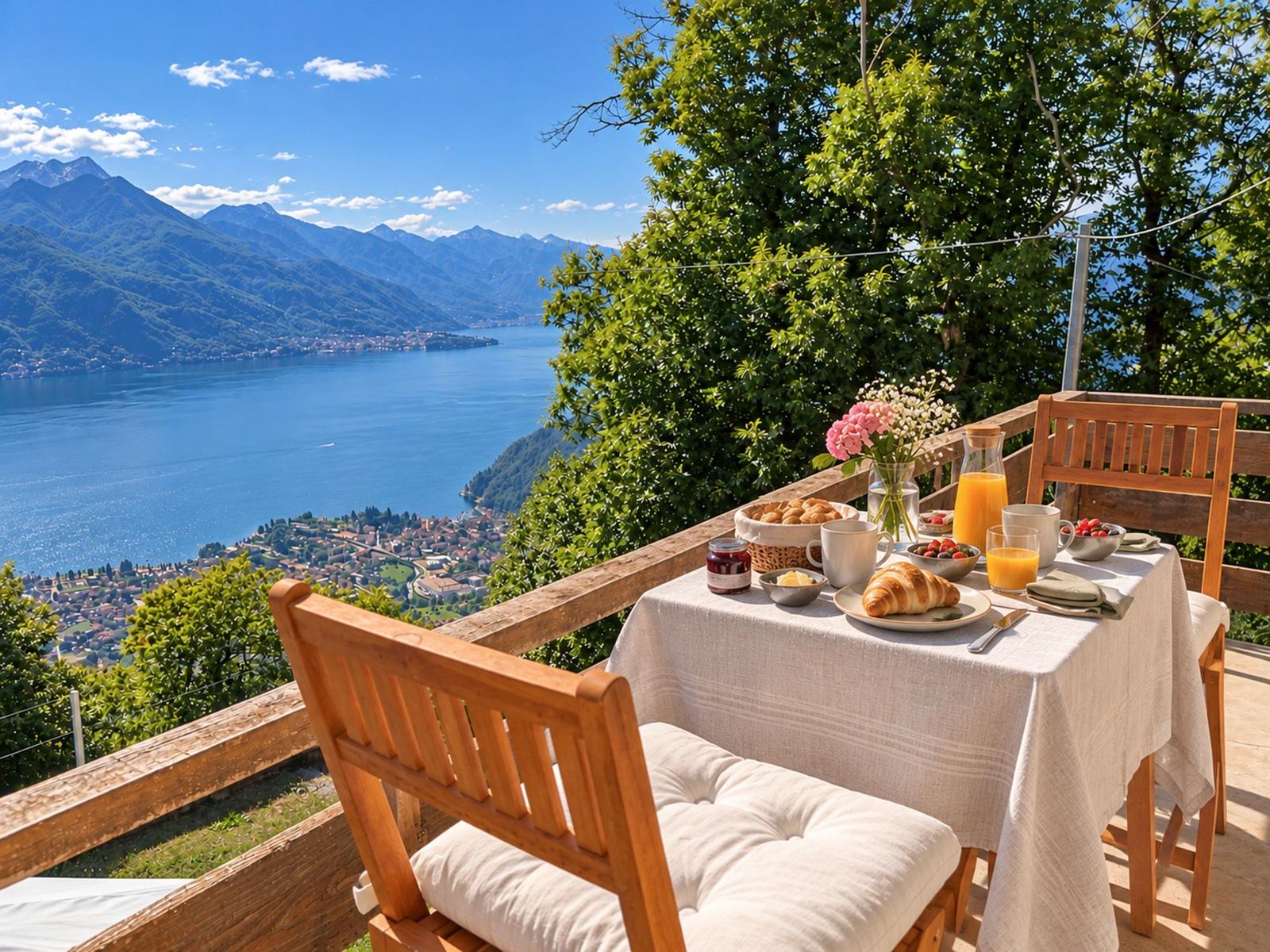 ausgelassen Frühstücken und mit einem tollen Ausblick in den Tag starten