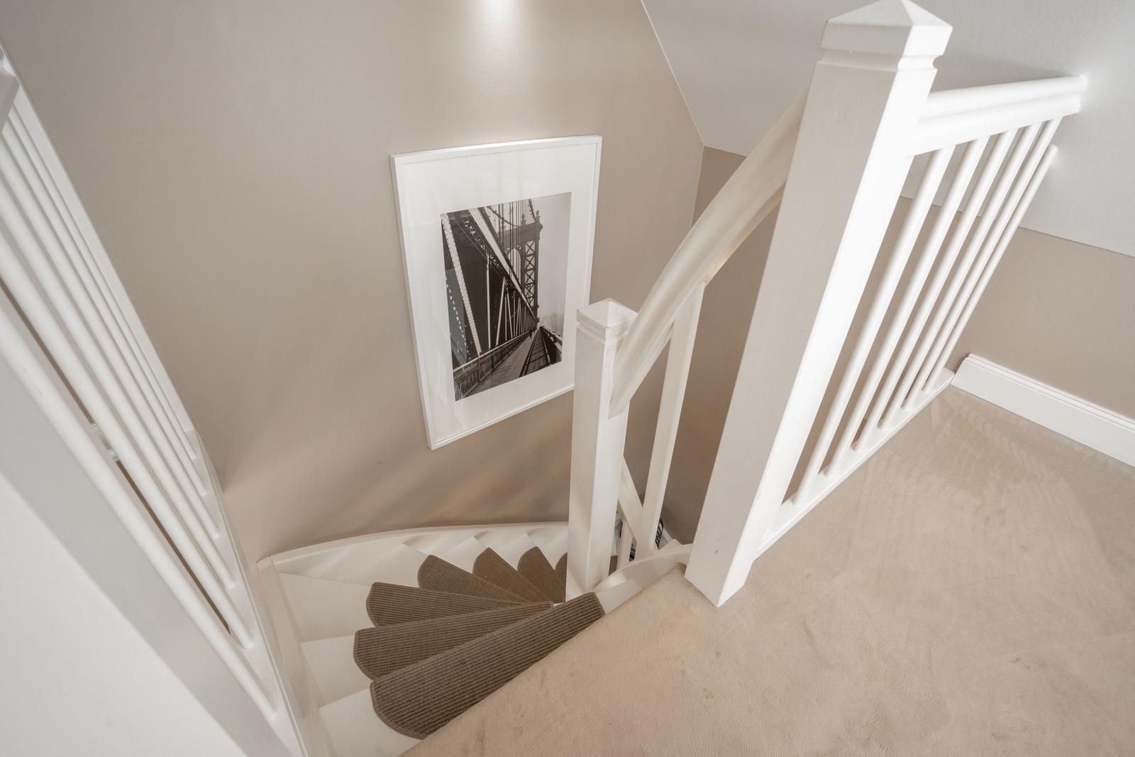 Treppe vom Schlafzimmer ins Wohnzimmer