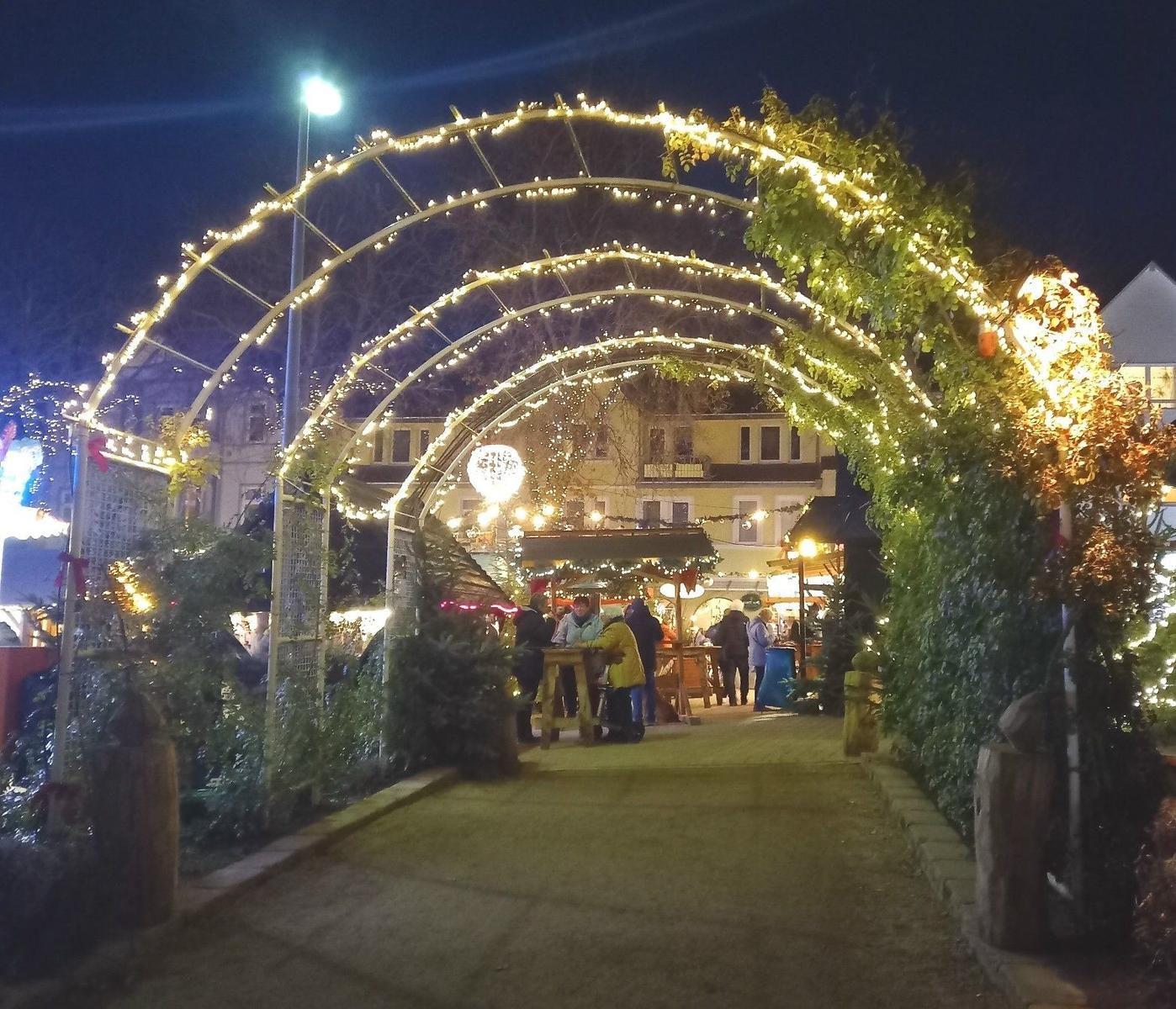 Rosengarten zur Adventszeit
mit Krippe