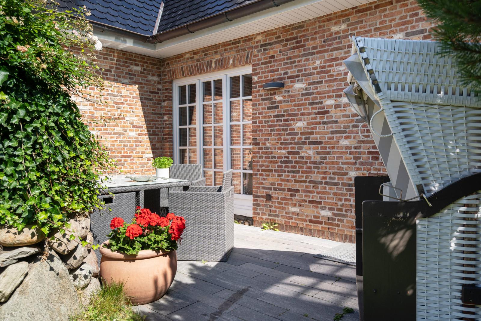 Möblierte Terrasse