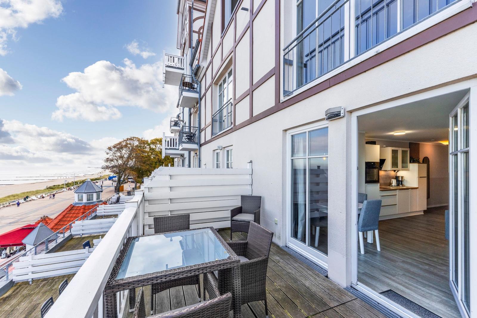 Balkon mit Strandblick im kbmb320, Meeresblick 320 in Kühlungsborn