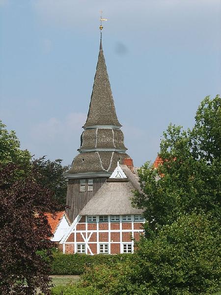 Turm der Kirche St. Johannis, Hamburg - Curslack