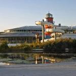 Das Freizeitbad "Inselparadies" nur ca. 1000 m von der Ferienanlage entfernt