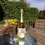 Teakmöbel auf der Terrasse