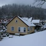 Das Ferienhaus Maria Magdalena im Winter.