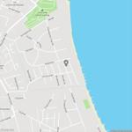 Karte von Juelsminde mit Strandcamping und Straßen nahe dem Meer.