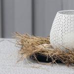 Wer will sitzt geschützt auf der Terrasse