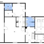 Dieses Grundrissbild zeigt die Räume und Anordnung der Wohnung.