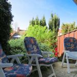 möblierte Terrasse...