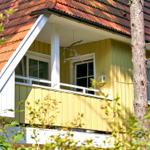 überdachter Balkon Richtung Morgensonne