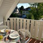 überdachter Westbalkon