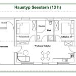 Dieses Haus hat zwei Schlafzimmer, eine Sauna, ein Bad und eine Terrasse.