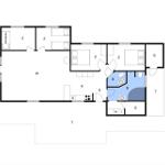 Dieses Grundrissbild zeigt die Räumlichkeiten und ihre Anordnung.