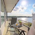 Balkon mit Blick zur Ostsee und zum Binnensee