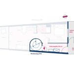 Grundriss des gemeinsamen Wohnungsflurs