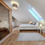 Schlafzimmer mit Sauna