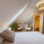 Schlafzimmer mit Sauna