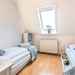 Das Schlafzimmer mit 2 Einzelbetten (200x90)