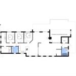 This house has three bedrooms, a kitchen, a sauna, and a covered terrace.