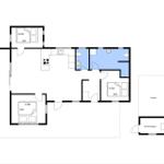 Wohnung mit drei Schlafzimmern, Küche und Bad. Carport und Speicher vorhanden.
